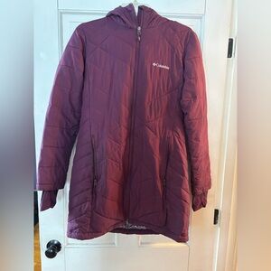 Columbia plum Omniheat women’s medium winter coat